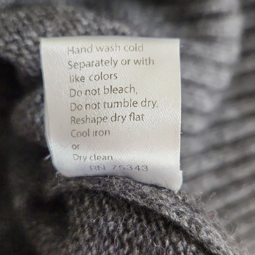 Bartolini Women's Gray High-Low Side Slit Wool Cashmere Blend Sweater Size Med - Picture 8 of 9